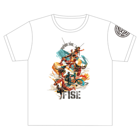 DRAGON76 COLLABORATION SHORT SLEEVE TEE (FRONT) WHITE - OFFICIAL SHOP